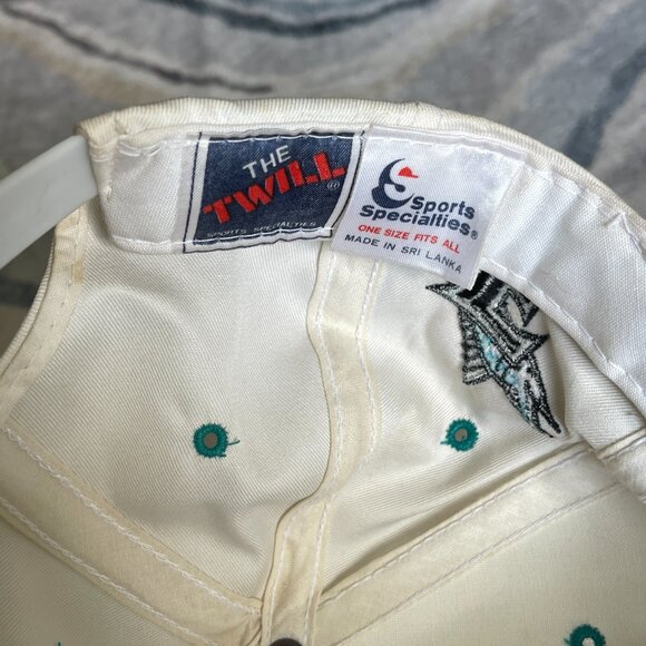 Vintage Florida Marlins Hat Cap Adult Inaugural 1993 Snapback Sport Collectibles - Picture 5 of 8